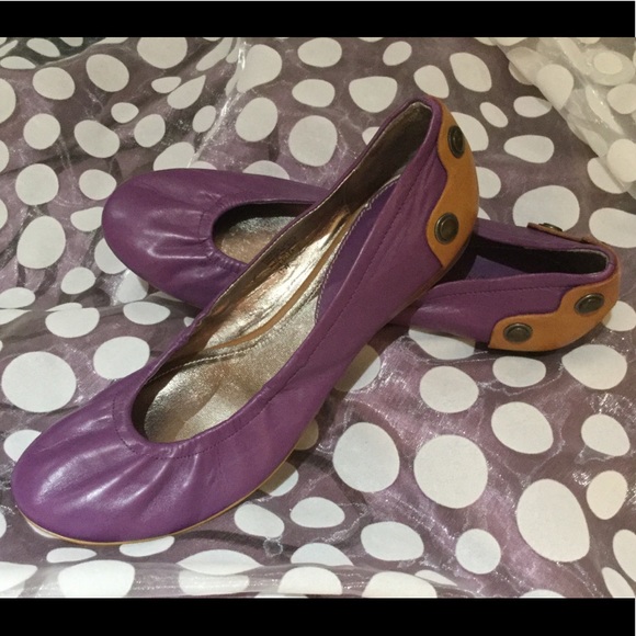 b. makowsky Shoes - b. makowsky New Plum Leather Ballet Shoes Sz 11 W